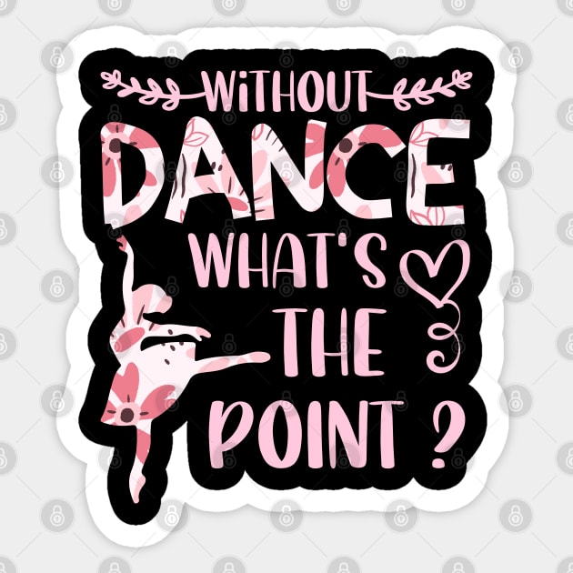 Special Occasion Matching ballerina for Pretty Youth Athletes cute flowers Sticker by greatnessprint